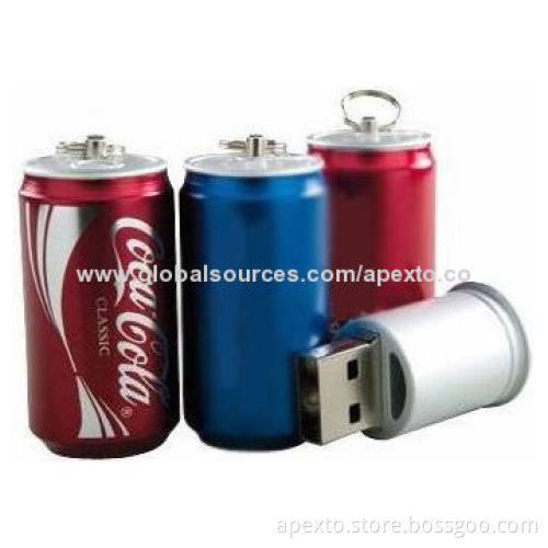 Bottle-shaped USB Flash Drives, Customized Packaging Types/Logos Accepted, 256MB to 32GB